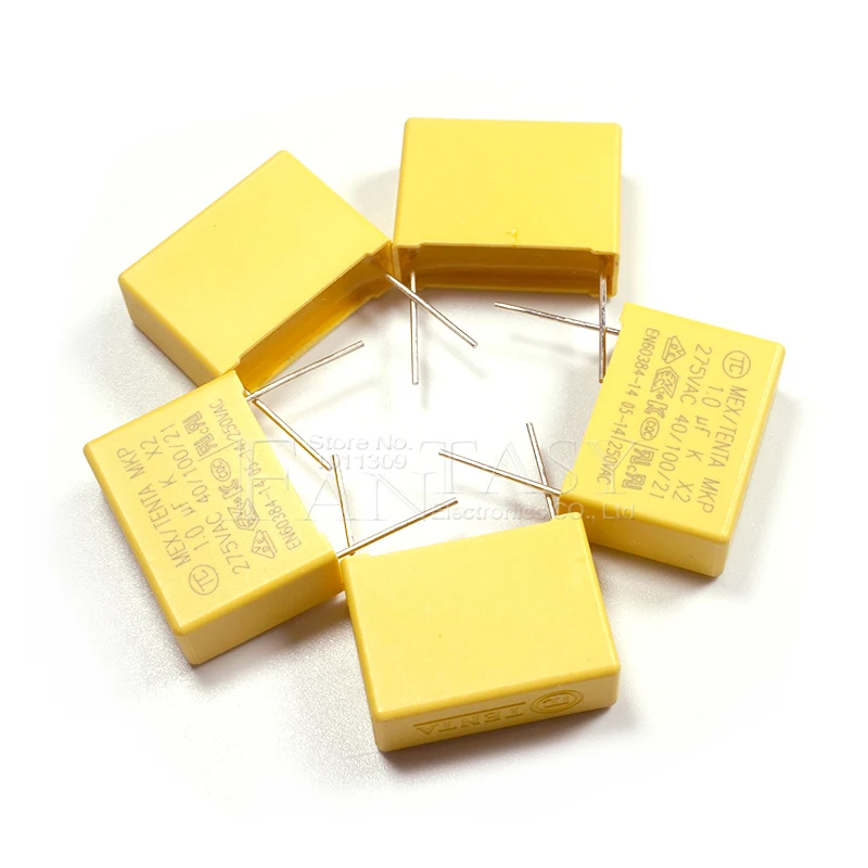 10 шт. конденсатор X2 22 5 в переменного тока 275 мм полипропиленовый пленочный мкФ |