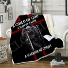 Иисус двухслойная Одеяло 3D принт тамплиеры Одеяло s, способный преодолевать Броды для взрослых толстые Стёганое одеяло украшения дома Пикник дорожный плед Одеяло