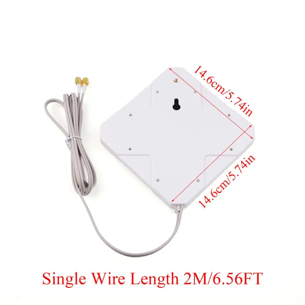 791-2690MHz Hi-Gain 35dBi Antenna 3G 4G LTE Outdoor Antenna RG174 2M/6.56ft Cable SMA Male Connector For 3G 4G Router Modem