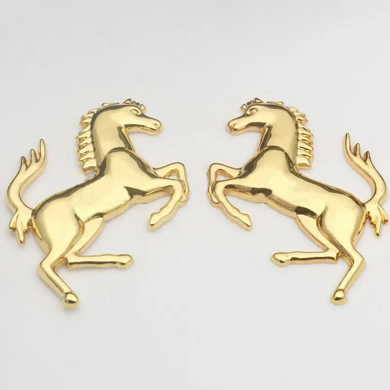 3d-логотип из цинкового сплава металлическая эмблема лошади значок наклейка для