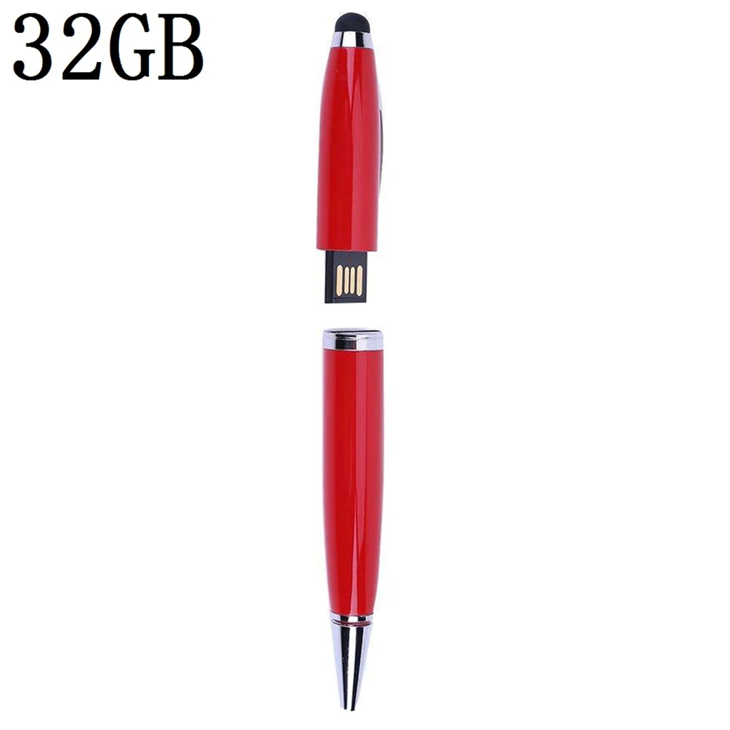 2 шт. 3 в 1 USB 0 флэш диск U экран Стилус пишущая шариковая ручка 32GB|Аксессуары для