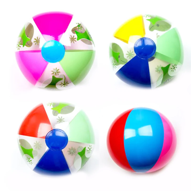 1 шт. красочные надувные игры водный песок Плавательный пляжный мяч Детская