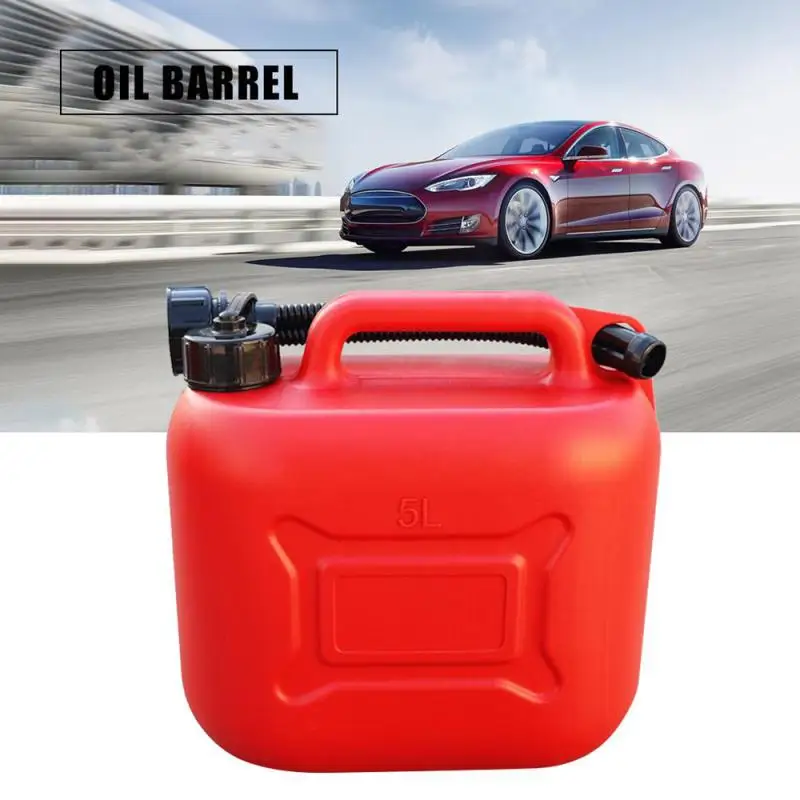 

5L Fuel Tank Jerry Can Gas Diesel Petrol Oil Container Gasoline Drums Car Motorcycle Plastic Spare Petrol Tank Backup Fuel-jugs