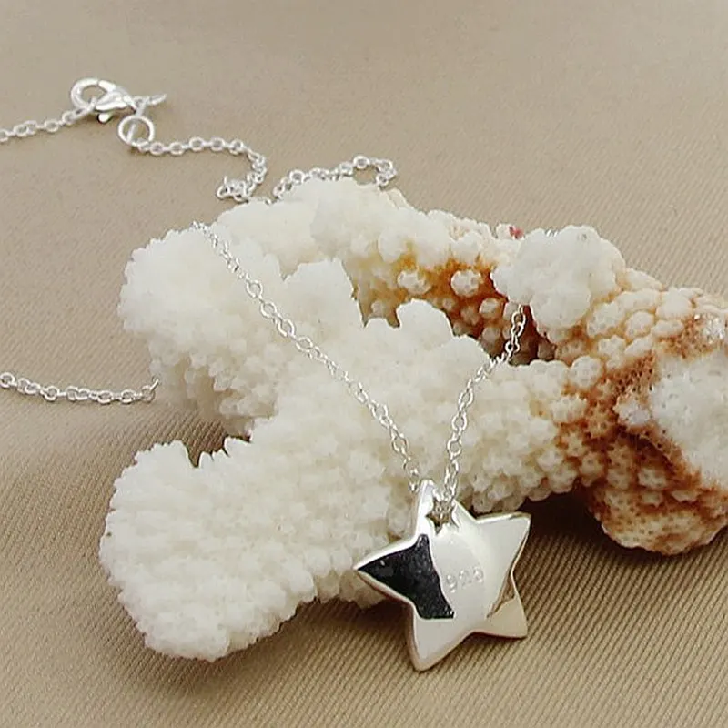New Fashion Jewelry Silver Color Necklace for Women Cute Sky Star Pendant Necklaces Wholesale Price | Украшения и аксессуары