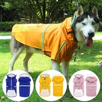 2xl 5xl pets dog transparent hooded raincoats reflective large dogs rain coat waterproof jacket outdoor breathable pets clothes