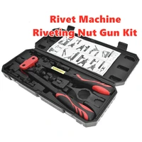 14inch rivet nut tool hand blind riveter rivet nut gun kit cr v threaded rivet setting tools w sturdy black box m3 m4 m5 m8 m10