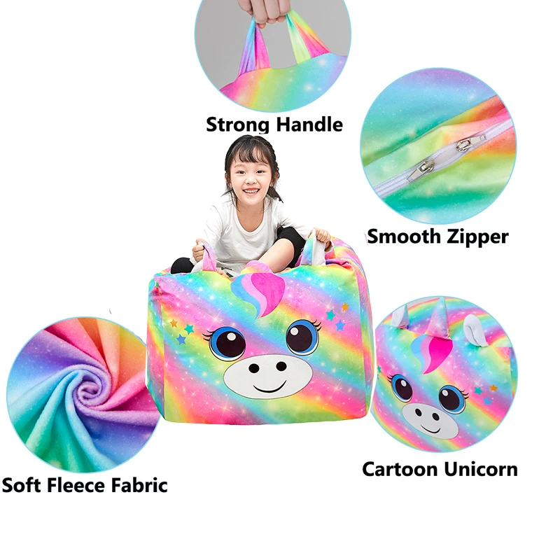 

Available Various FormsLarge Space Storage Variety Daily Necessities 24Inches 100% Polyester Bean Bag Cover Modern storage Bag