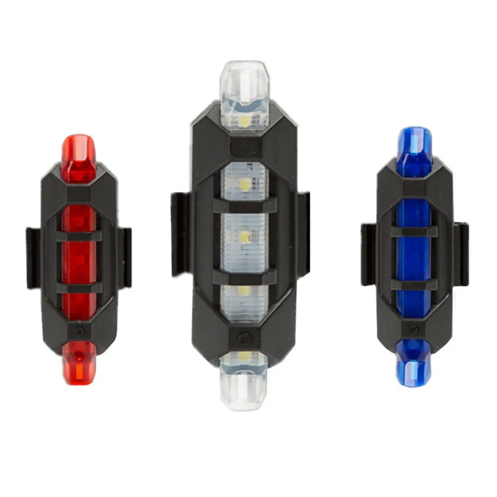 

USB Rechargeable LED Safety Warning Light 4 Modes Electric Scooter LED Strip Lamp Bike Tail Light Cycling Bicycle Accessories