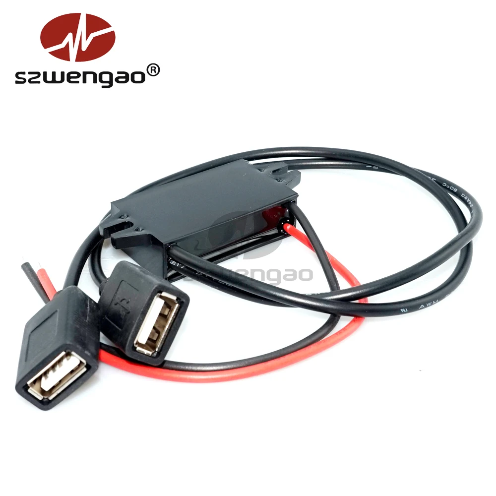 Зарядное устройство USB szwengao DC-DC 12 В 24 до 5 3 А 15 Вт с понижающим преобразователем