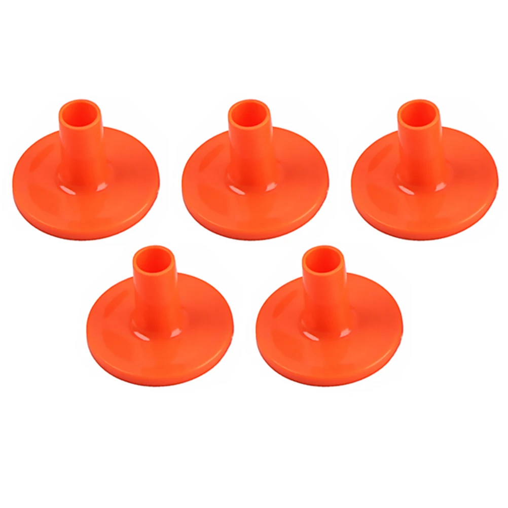 

5pcs/set Long Cymbal Drum Sleeves with Flange Base Drum Stands Replacement Accessories for Percussion Drum Set Parts Orange