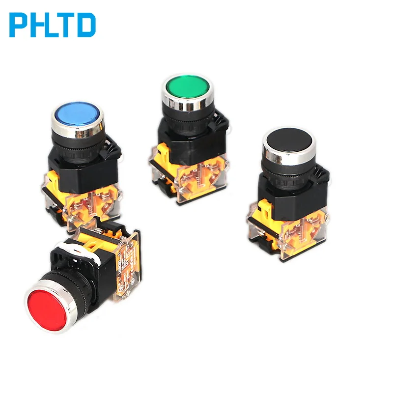 Кнопка переключения самоблокирующаяся одна открытая и Закрытая кнопка