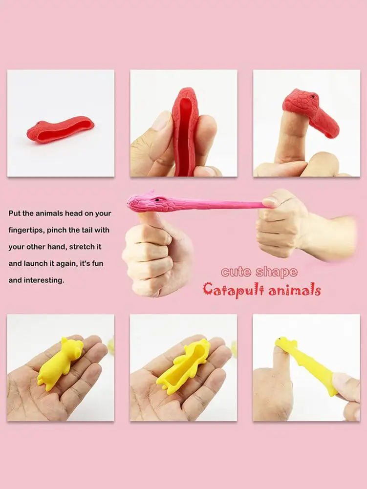 30 шт. катапульта с животными милая фотография вечерние веселая игрушка-эспандер