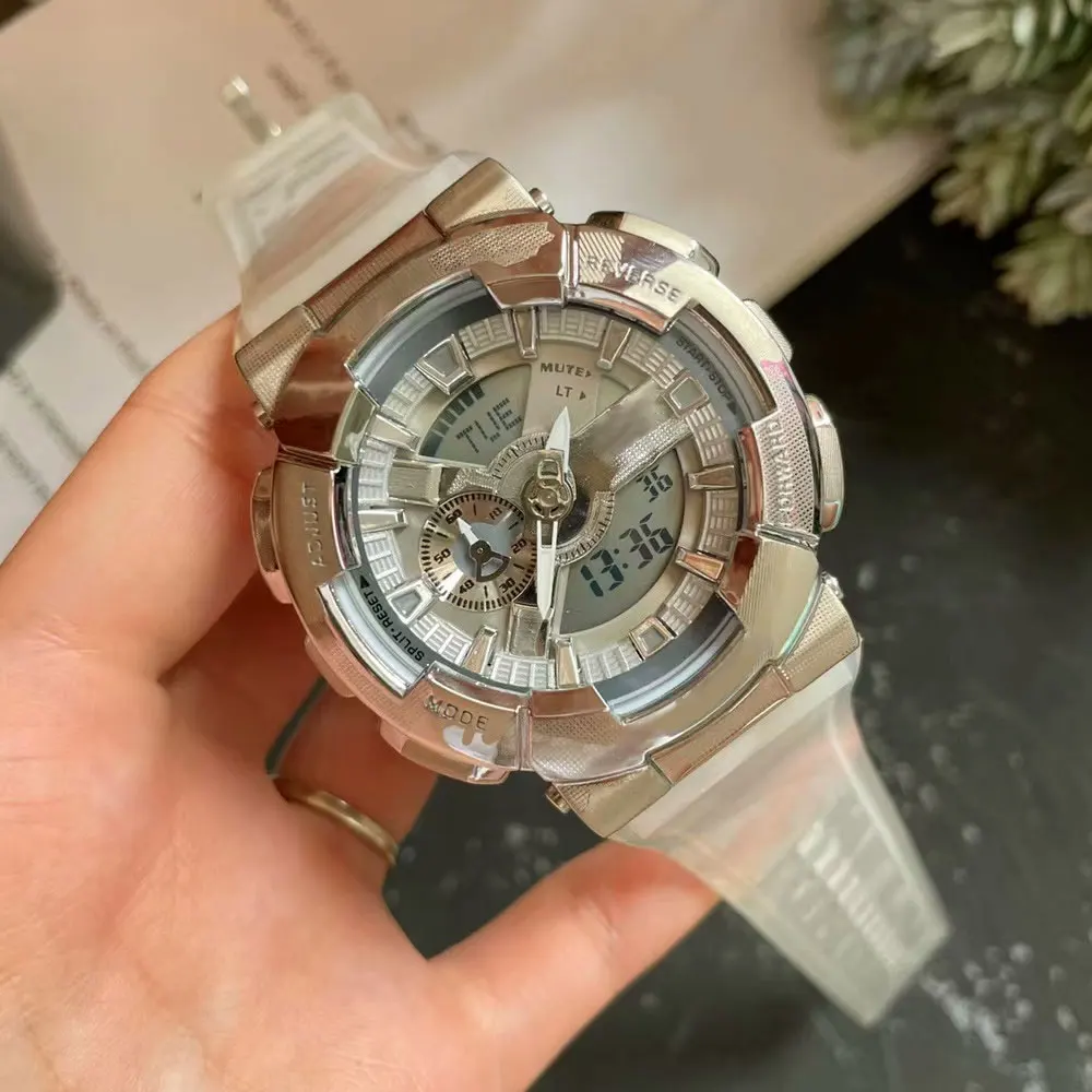 

Часы наручные мужские и женские, спортивные полнофункциональные электронные со светодиодным дисплеем из нержавеющей стали, для отдыха на о...