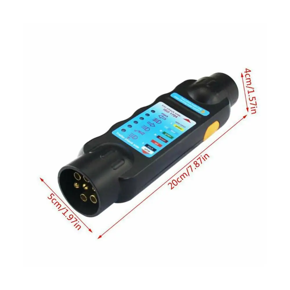 

Wiring Circuit Tester Connector Recorder 7 Pin Car Bar Caravan Trailer Tools Diagnostic Circuit Towing Light Plug Socket To T9F6