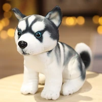 1pc 18cm simulation cute dog plush toys lovely husky akita rottweiler animal dog dolls stuffed soft toys for kids boys xmas gift