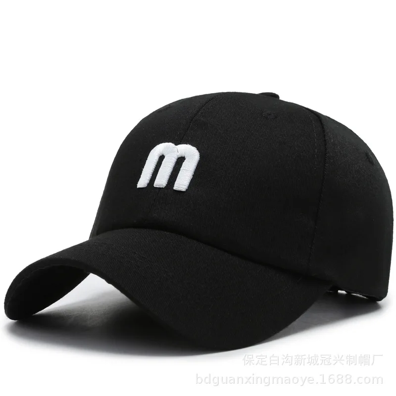 

Spring and summer new m baseball cap men's and women's student cap embroidery Korean cap couple fashion Xiaoqing new trend