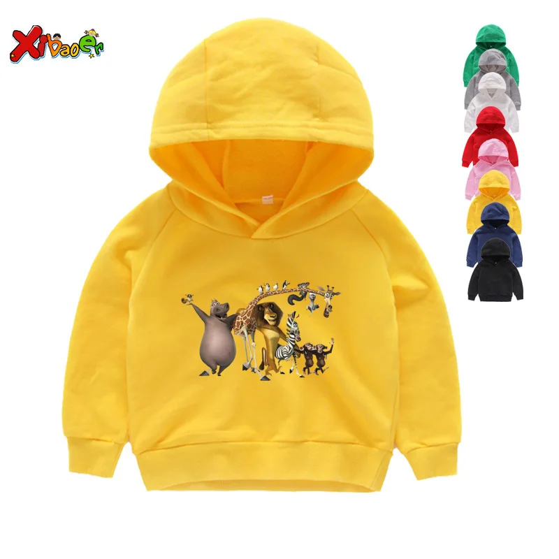 Детская одежда От 3 до 12 лет толстовки с капюшоном и свитшоты Новая Осенняя белая