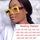 Очки для чтения женские прямоугольной формы, винтажные, от 0 до + 6