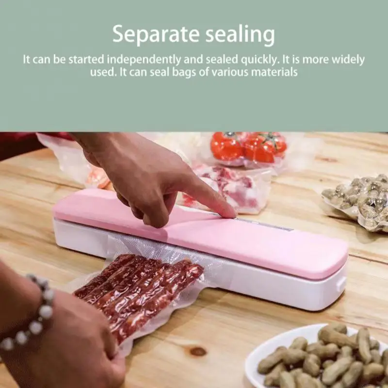 

Household Vacuum Sealer Packaging Machine For Food Storage Household Vacuum Food Packer Wet And Dry Automatic Vacuum For Kitchen