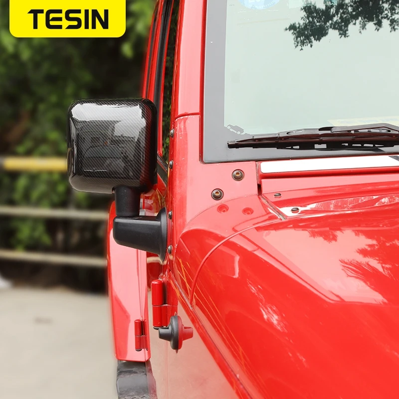 TESIN ABS автомобильное зеркало заднего вида оболочка украшение крышки наклейки для