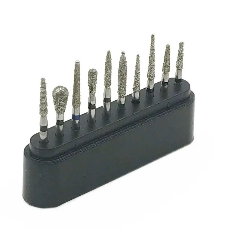 10 шт. FG1.6 скайс набор боров для полировки фарфора Стоматологический Продукт |