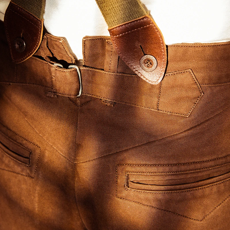 CK-0010 WW2 US Army Officer Trousers Heavy 310 GSM High Quality Waist Cotton Casual Chino Vintage Pants 3 Colours