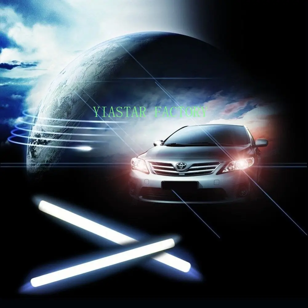 1 шт. 17 см универсальные дневные ходовые огни автомобиля COB DRL светодиодная полоса