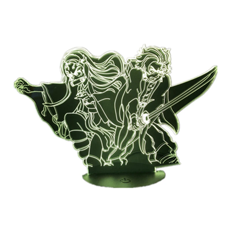 

Demon Slayer Cosplay Lighting Led Night Light USB Interface Set The Stage Anime Adult COS Accessories Christmas Halloween Gift