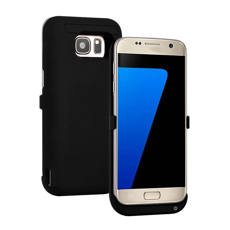 s7 battery case for samsung galaxy s7 edge charging case backup power bank battery charger stand back cover 5000mah free global shipping