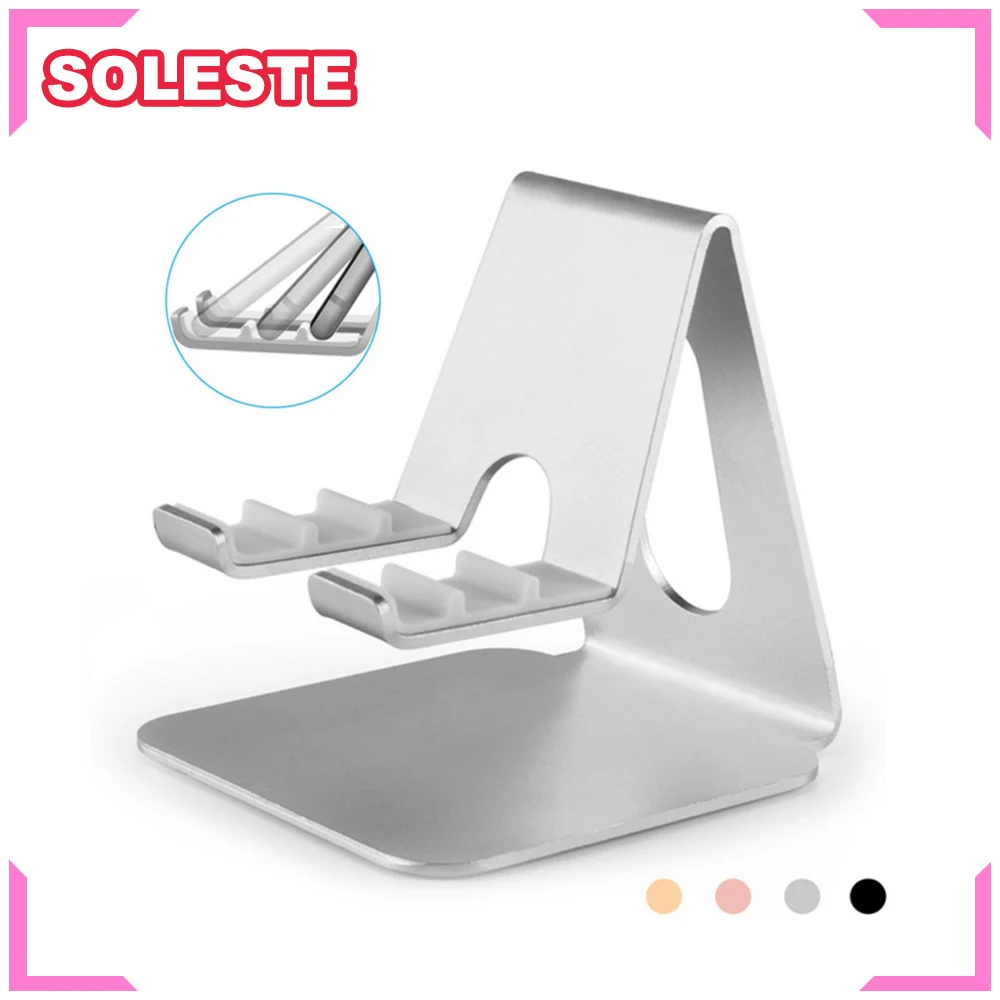 Держатель для смартфона SOLESTE настольный алюминиевый сплав планшетный ПК телефон