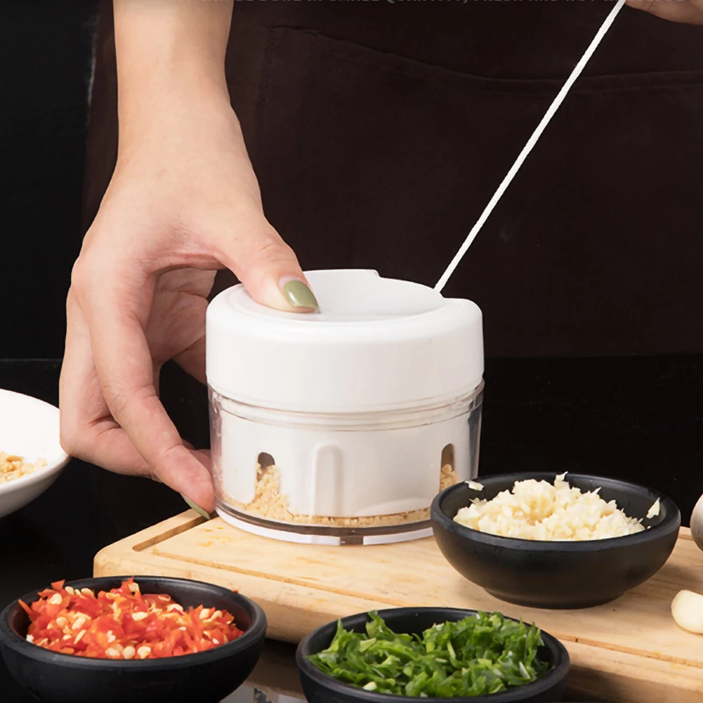 Мини Портативный чесночная пресс дробилка Ручной резак кухонный инструмент