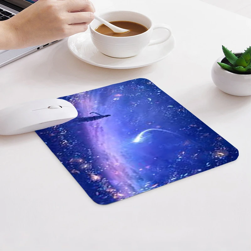 

Окрашенный звездное небо, маленький компьютер, офисный коврик для мыши, портативный маленький коврик для мыши, оригинальный арт, игровой ко...