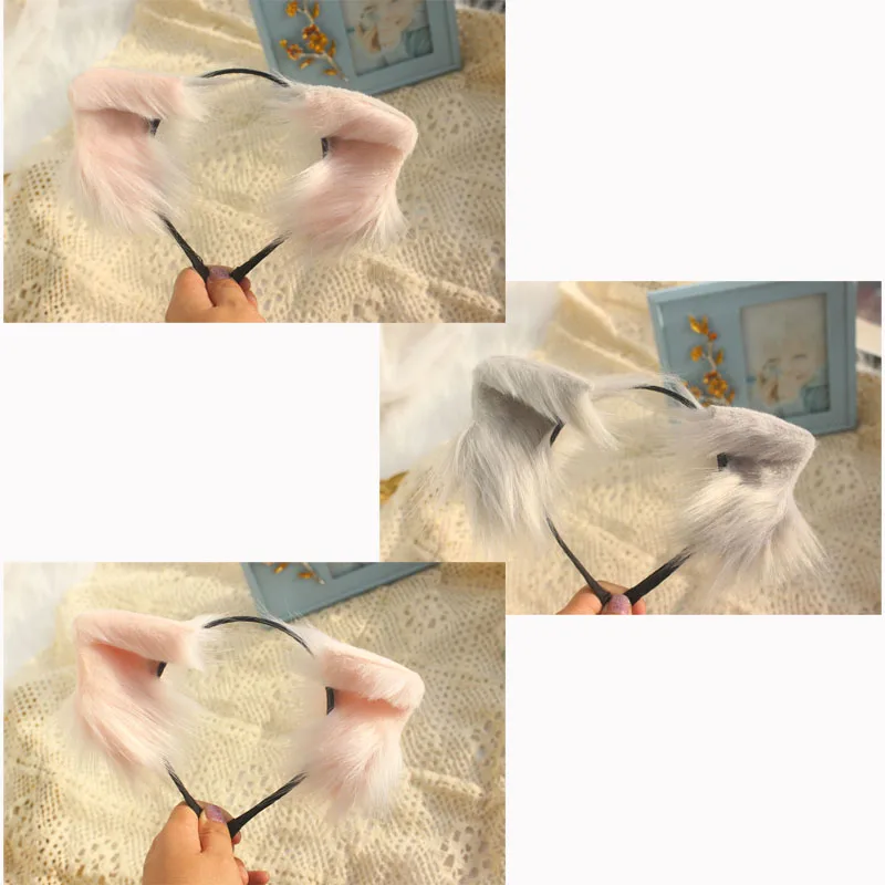 Повязка на голову для косплея сделай сам милый плюшевый головной убор в виде