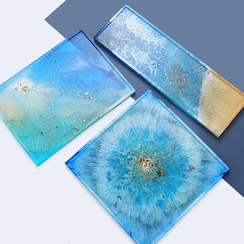 

2021 New DIY Silicone Resin Tray Mold Vanity Tray Serving Tray Epoxy Resin Casting Mold