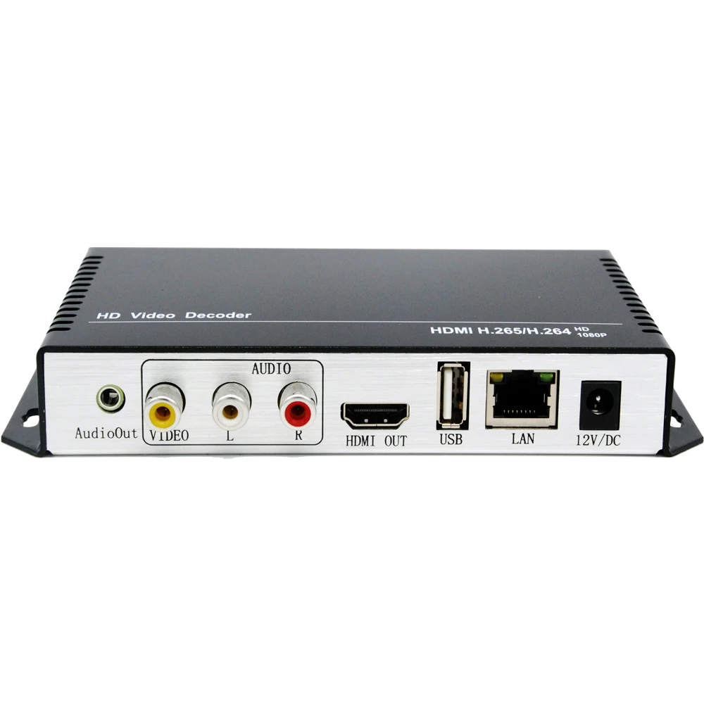 H.265 H.264 Ultra HD 4K видео аудио декодер IP потоковый декодер IP к HDMI+ CVBS AV поддержка 4K выход для декодирования кодировщика