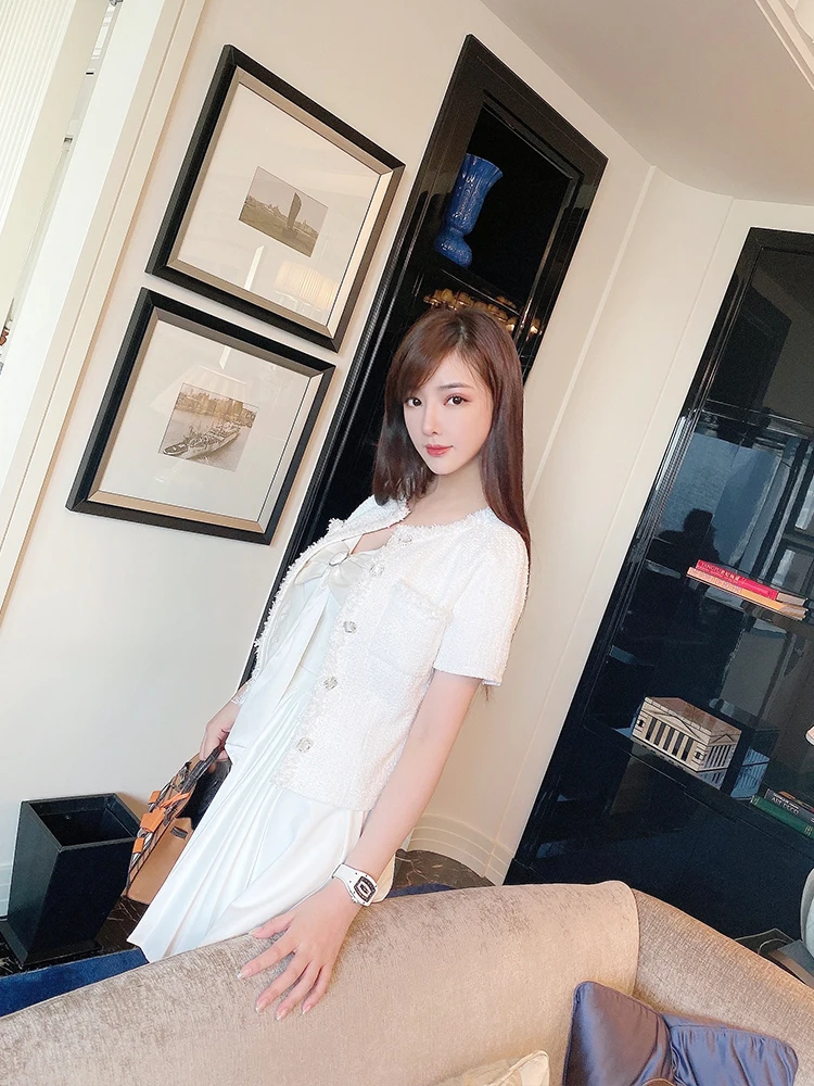 

short small fragrance Sequin coat