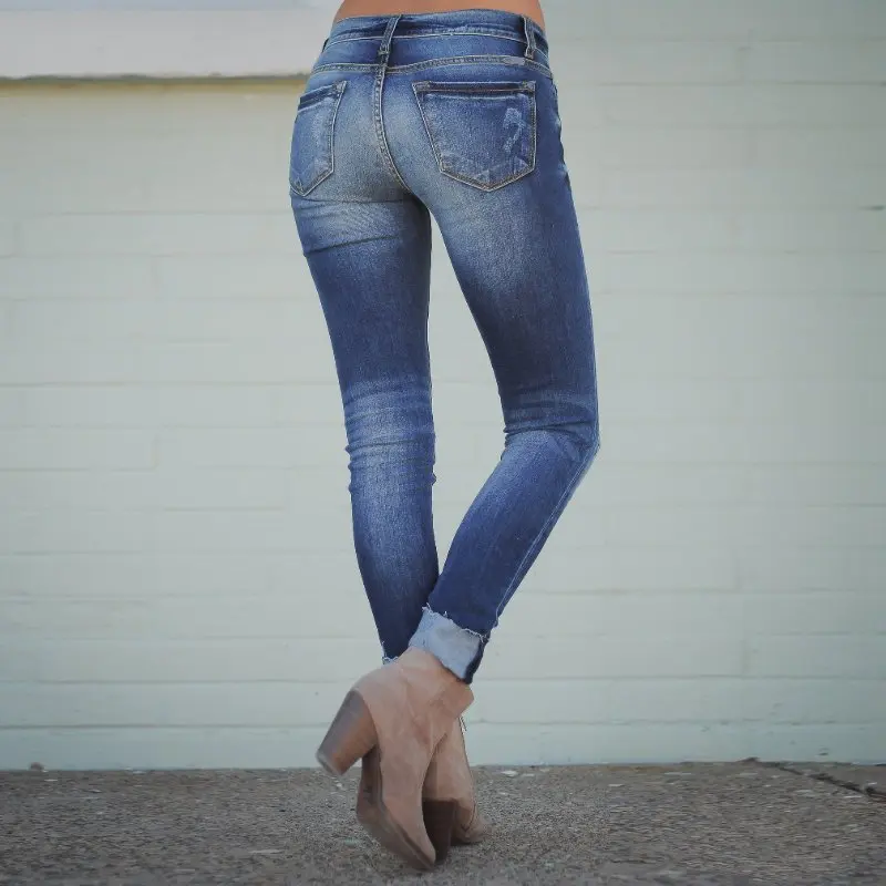 QNPQYX джинсы для женщин синие женские высокие эластичные размера плюс с высокой
