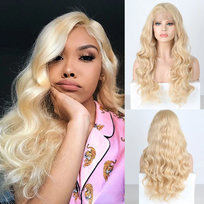 Харизма медовый блондин парик 30 дюймов Longf волнистые парики боковая часть
