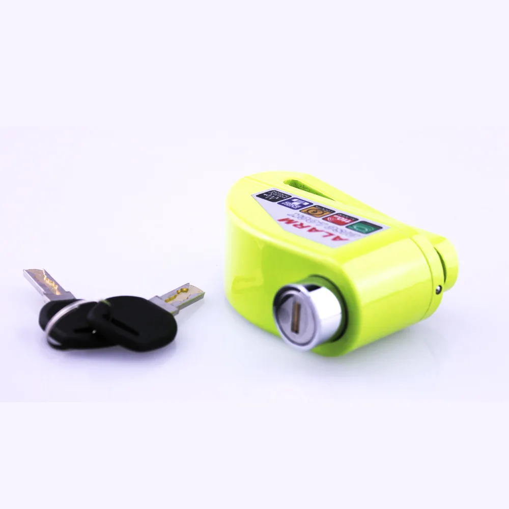 

Anti-theft Lock Motorcycle Scooter Wheel Disc Brake Alarm Green