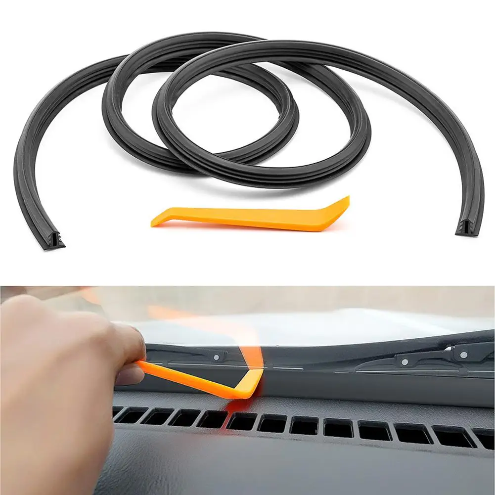 

Black Rubber 1.6m Universal Car Dashboard Sealing Strip Weatherstrip Rubber Sound Insulation Seal Детали интерьера