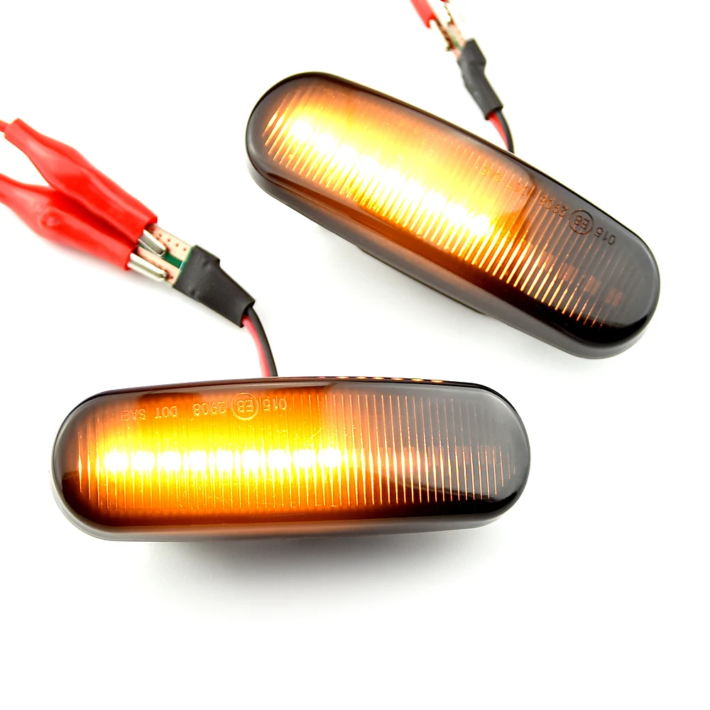 

2Pcs For Fiat Abarth Punto Grande Panda 199 Doblo Fiorino 3 Idea 350 Linea 323 110 Dynamic LED Side Marker Light Repeater Lamp