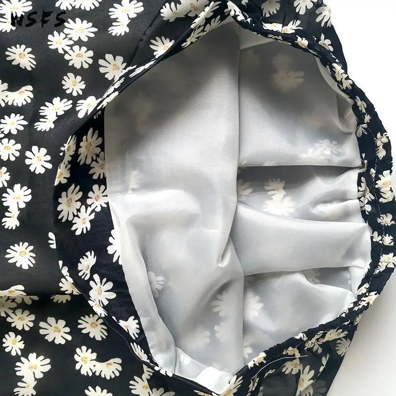 Летняя шифоновая Пляжная Юбка-миди с цветочным принтом | Женская одежда