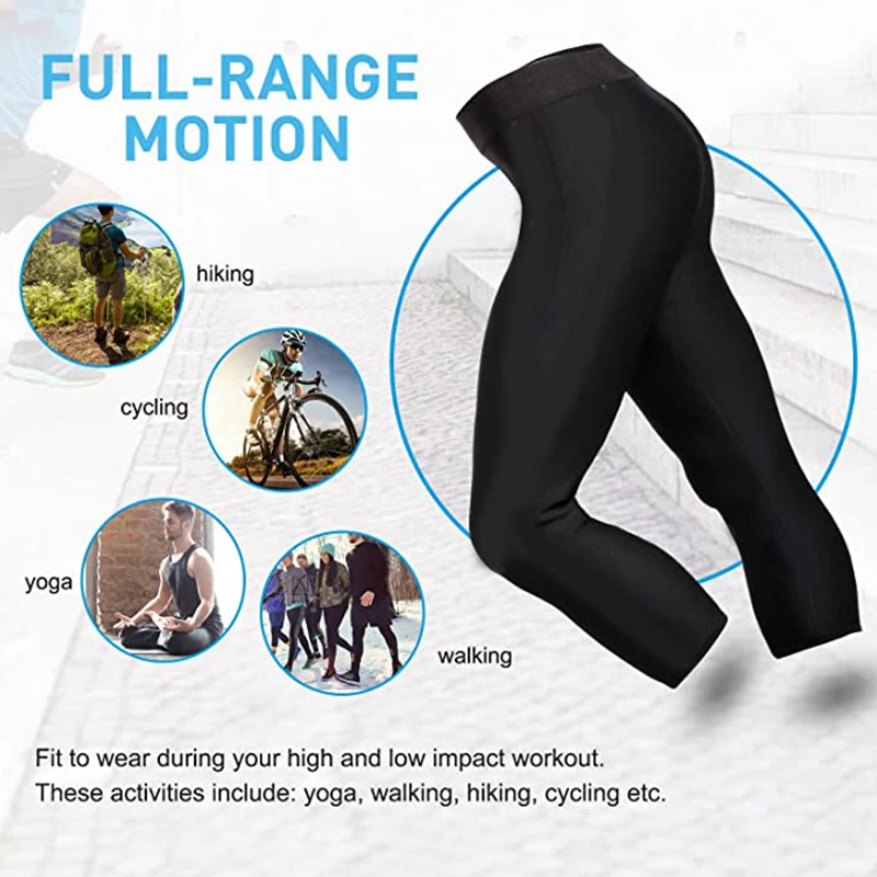 Men Hot Neoprene Sauna Sweat Pants Slimming Body Shaper for Weight Loss Hot Thermo Leggings Workout Pants Sauna Tight Pants Gym
