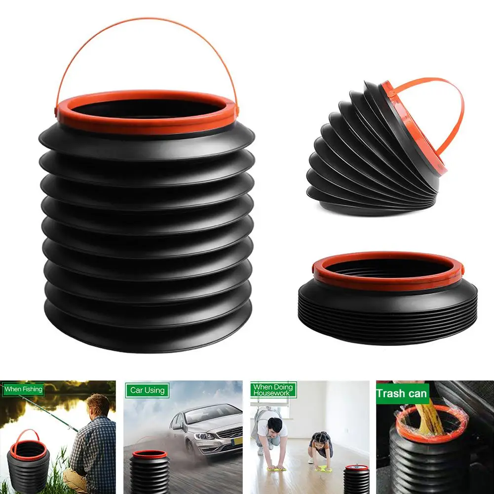 

4L Fashion Durable Car Auto Dustbin Trash Hanging Bag Rubbish Organizers Storage Bag Foldable Garbage Bin Dust Case Box