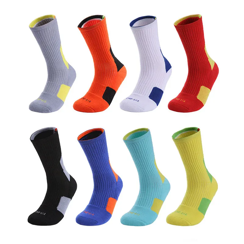 

Adult Mid Tube Socks Thick Terry Basketball Socks Sport Cycling Socks Soccer Running Trekking Socks Men Women