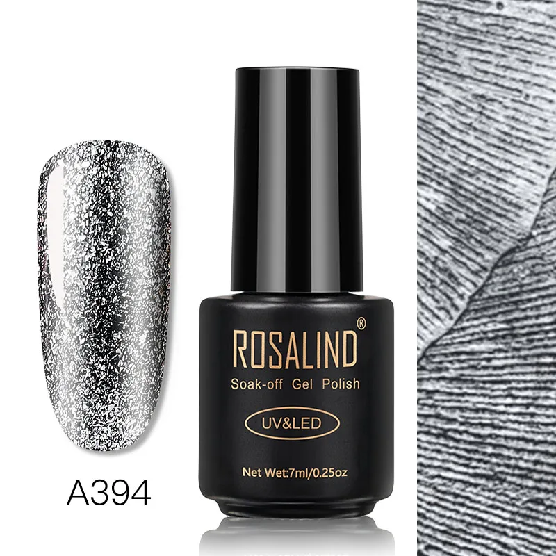 RAA394 ROSALIND Гель-лак с блестками Гель-лак для ногтей гибридные Лаки гель блестящая живопись ногти искусство поли УФ Топ базовый праймер для маникюра - Цвет: RAA394