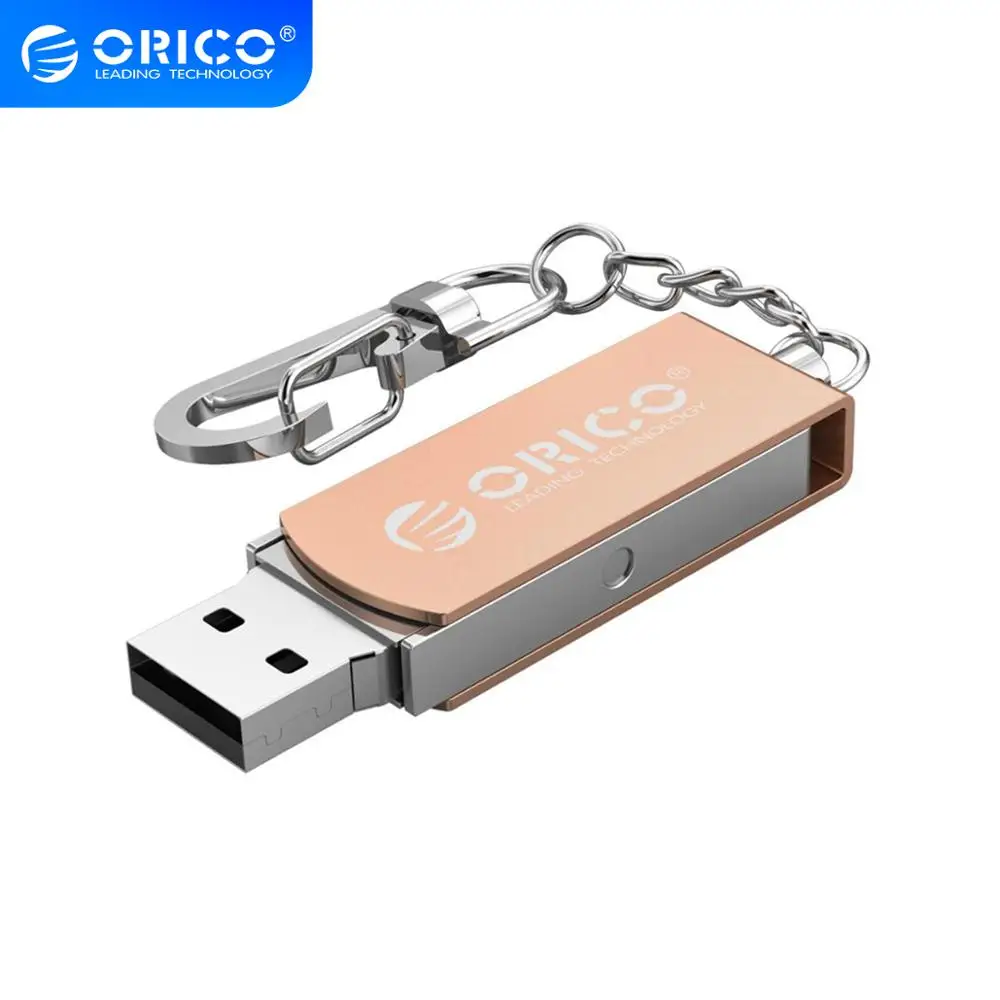 USB флеш накопитель ORICO 2 0 64 ГБ 32 16 U диск Флешка из цинкового сплава с кольцом для
