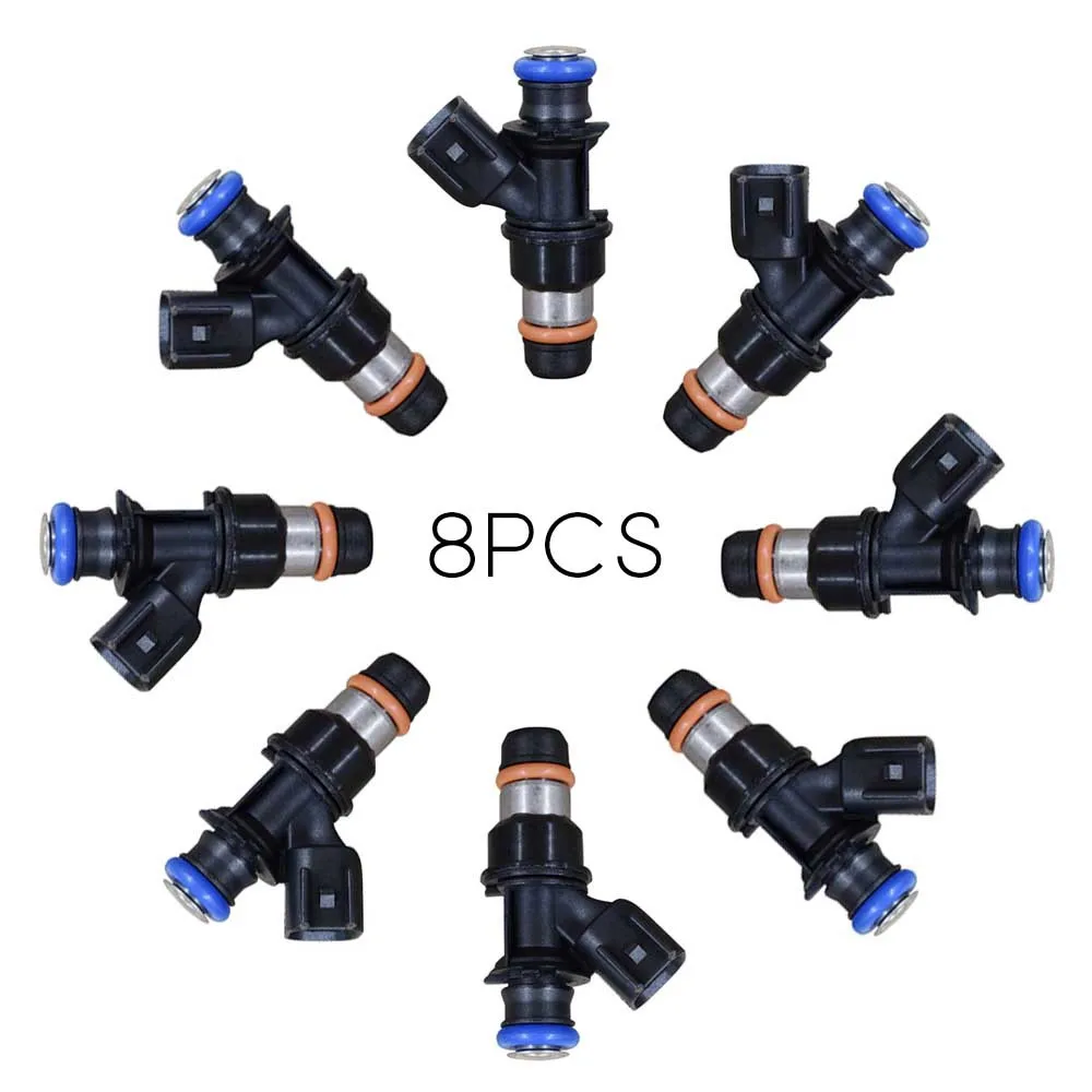 

8Pcs Car Styling OEM 12580681 Upgrade Fuel Injector For Chevy GMC Buick Cadillac Hummer 4.8 5.3 6.0 6.2 217-1621