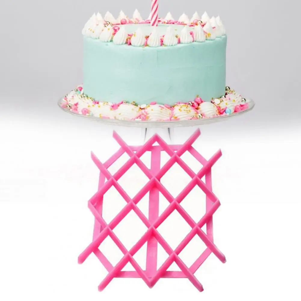 

Geometric Pattern Cake Decorative Embosser Mould Wear-resistant Plastic Reusable Multifunctional Fondant Mould for baking
