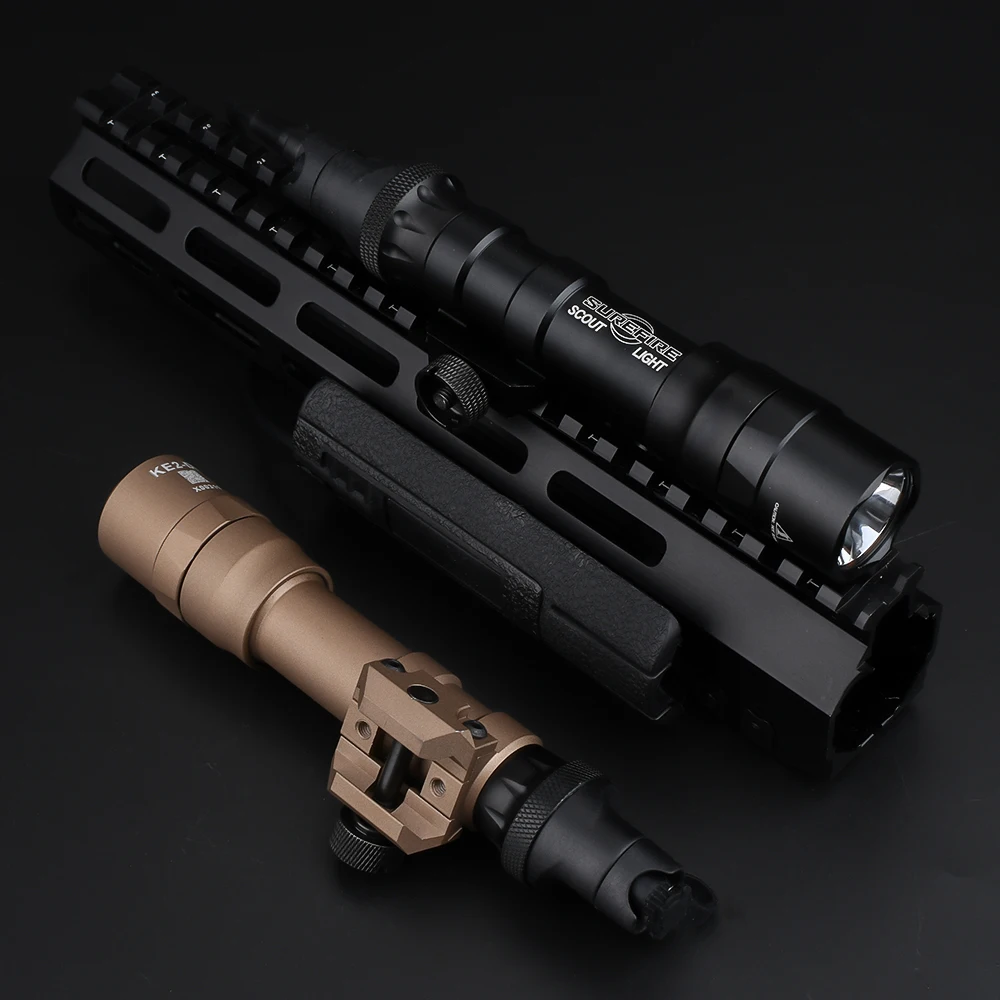 Surefir M600DF Airsoft Scout Tactical Hunting Rifle Weapon Light LED 1400 Lumens Super light Torches with SL07 Dual Switch | Спорт и
